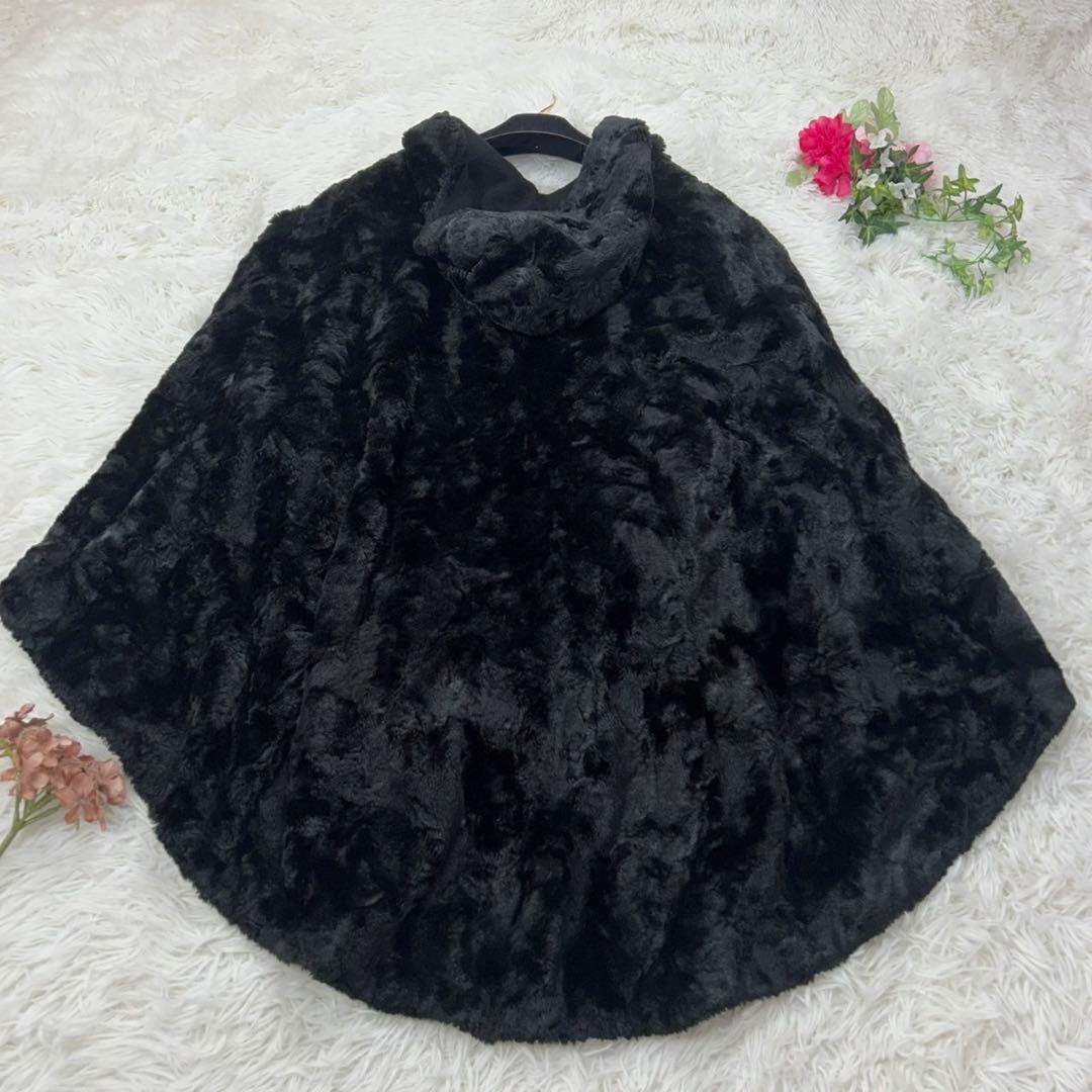 D625 F フェンディ365 イタリア製 フード付き レディース ポンチョ