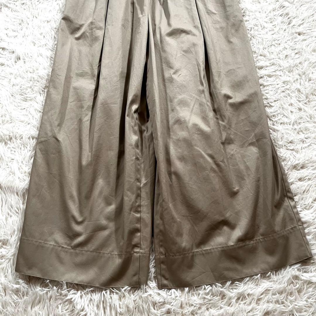 美品✨ドゥロワー コットン ノースリーブ オールインワン サロペット　ベージュ