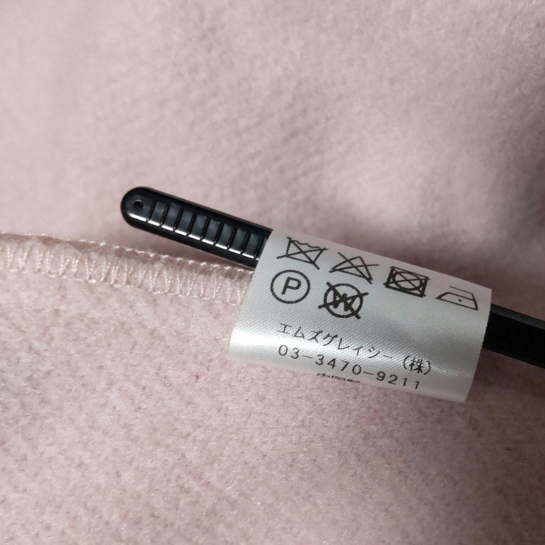 M'S GRACY　フェイクファーケープコートピンク　フリーサイズ　リボン付