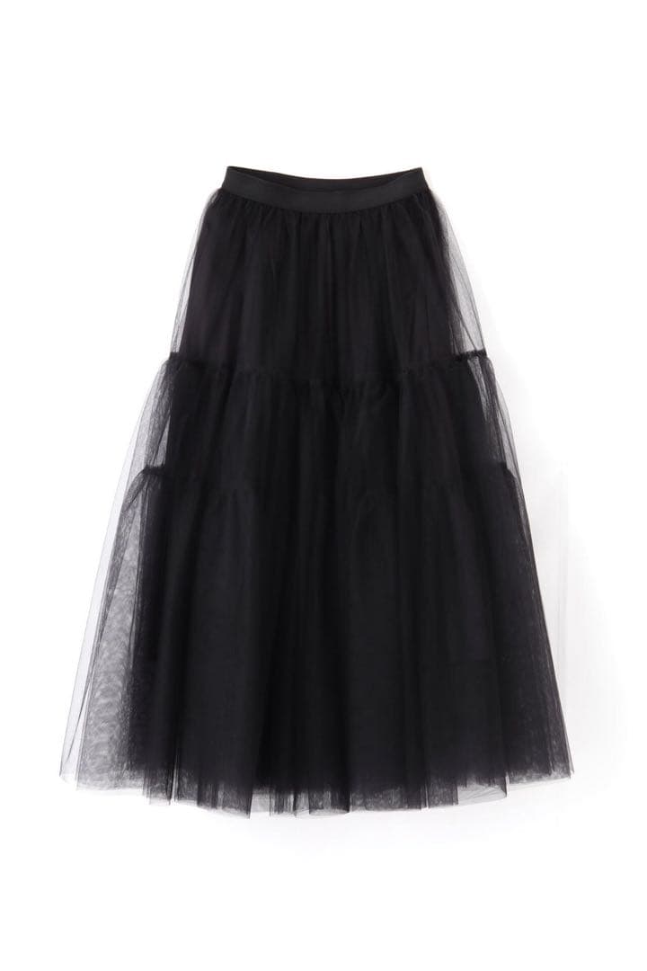 ADORE 2025年商品 UNiPH ブライトチュールスカート ブラック
