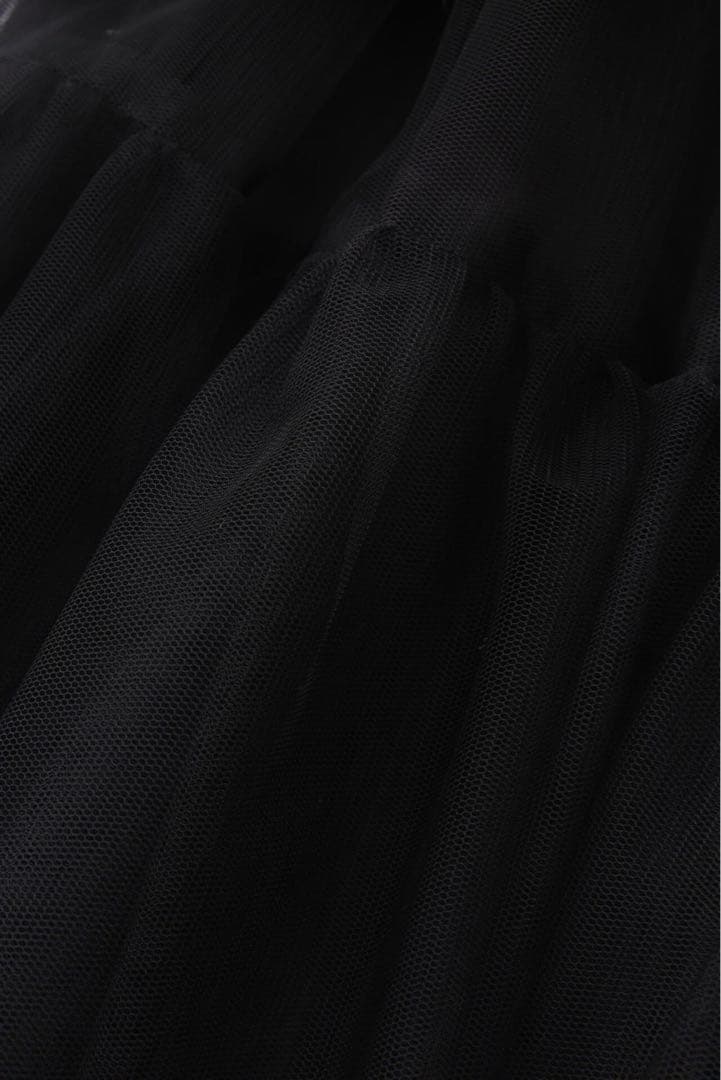 ADORE 2025年商品 UNiPH ブライトチュールスカート ブラック
