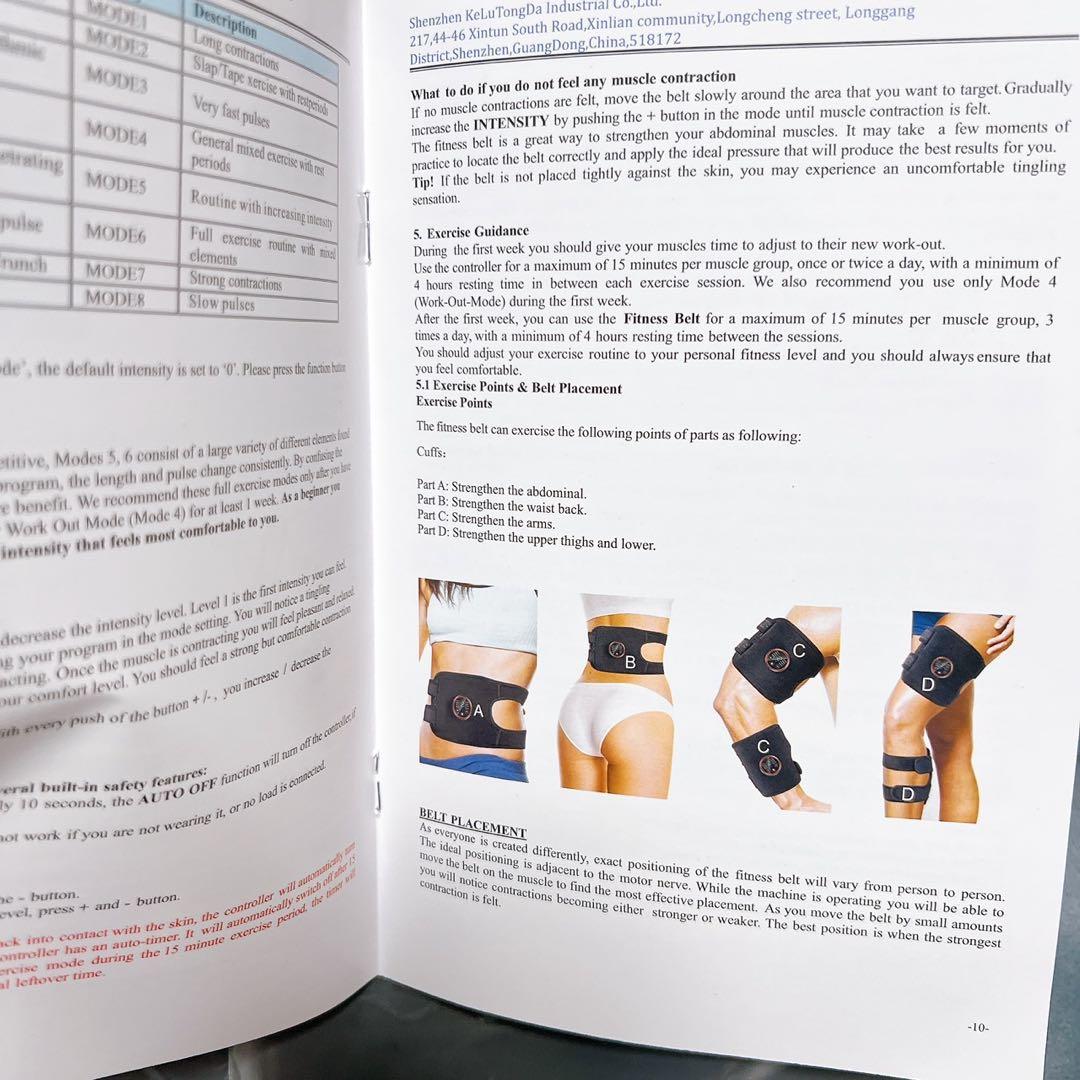 EMS腹筋ベルト 2個セット ジェル不要 8モード15段階 筋トレマシン