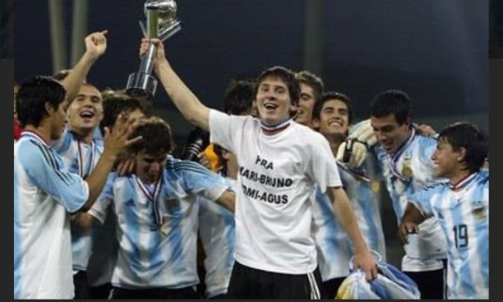 2005年　アルゼンチン代表　ホーム　メッシ　18番　正規品　当時物　美品