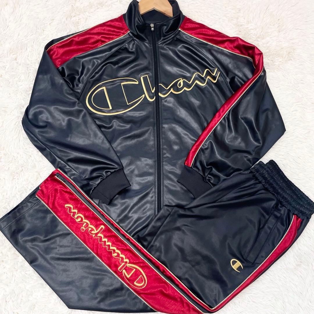 チャンピオン ジャージ セットアップ トラックジャケット ビッグロゴ