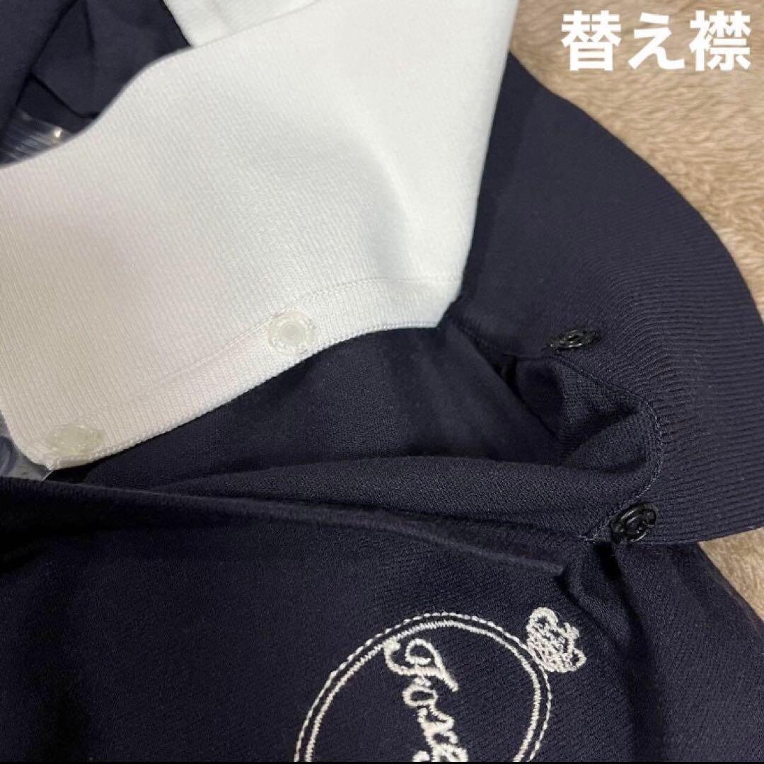 フォクシー　ポロワンピース　38 紺色　FOXEY ポロシャツワンピース