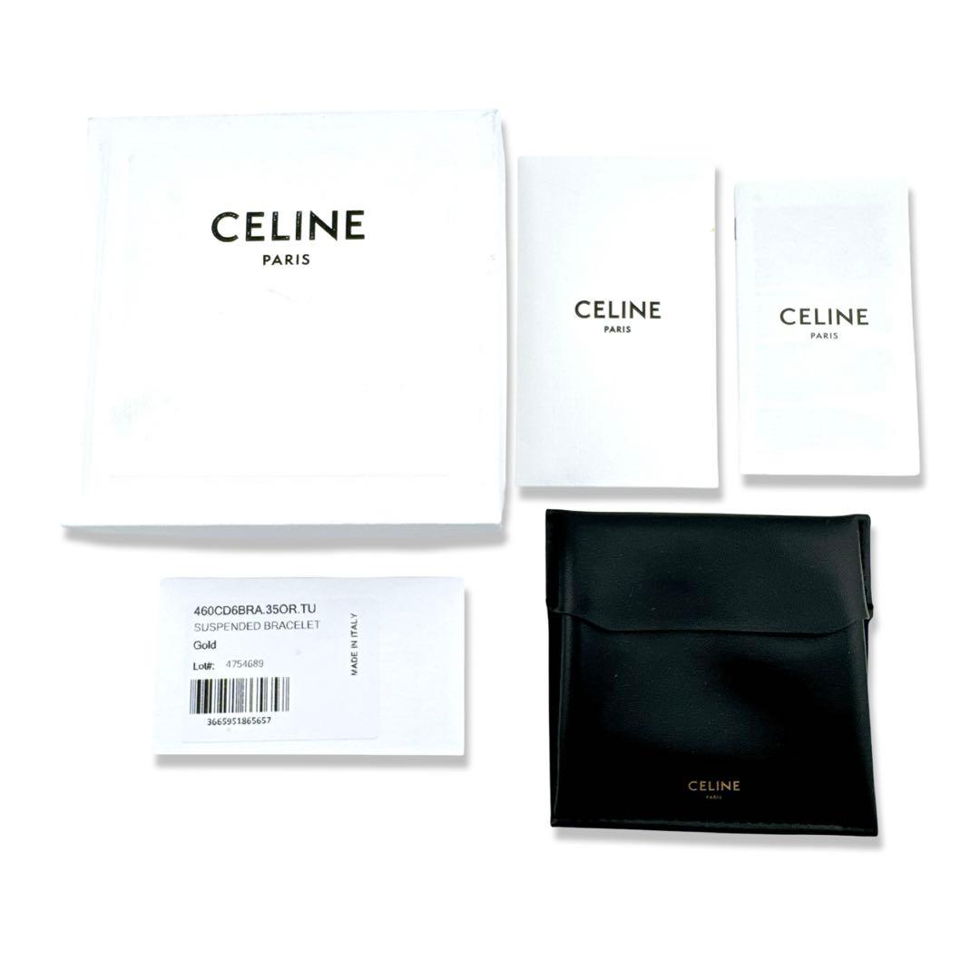 【美品】 セリーヌ トリオンフサスペンダー UCA1243 ブレスレット GP
