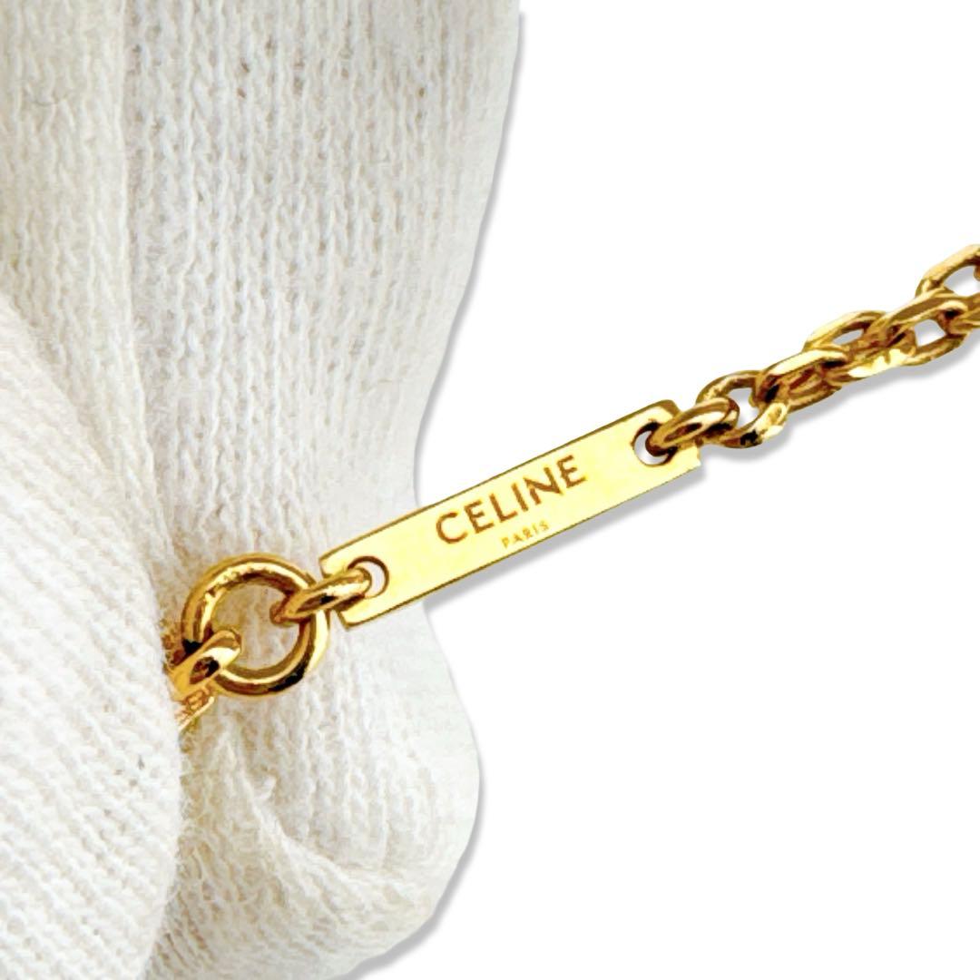 【美品】 セリーヌ トリオンフサスペンダー UCA1243 ブレスレット GP