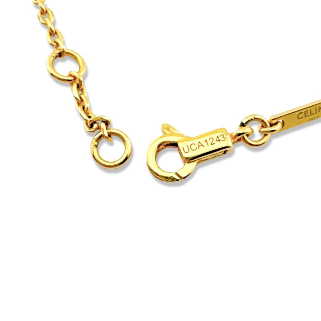 【美品】 セリーヌ トリオンフサスペンダー UCA1243 ブレスレット GP