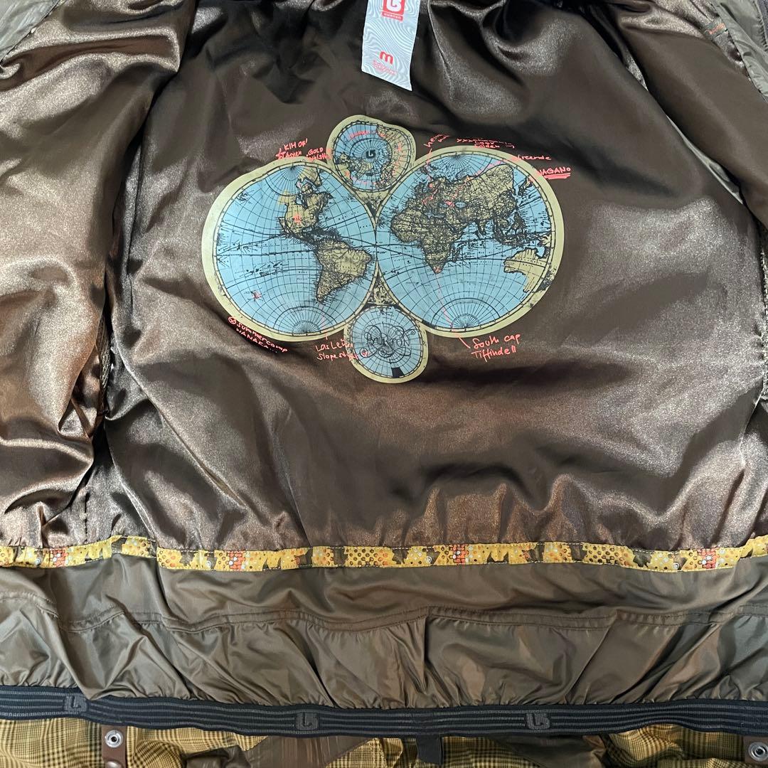 Burtonバートンスキーウェアスノーボードジャケットパーカーフードベージュ茶色