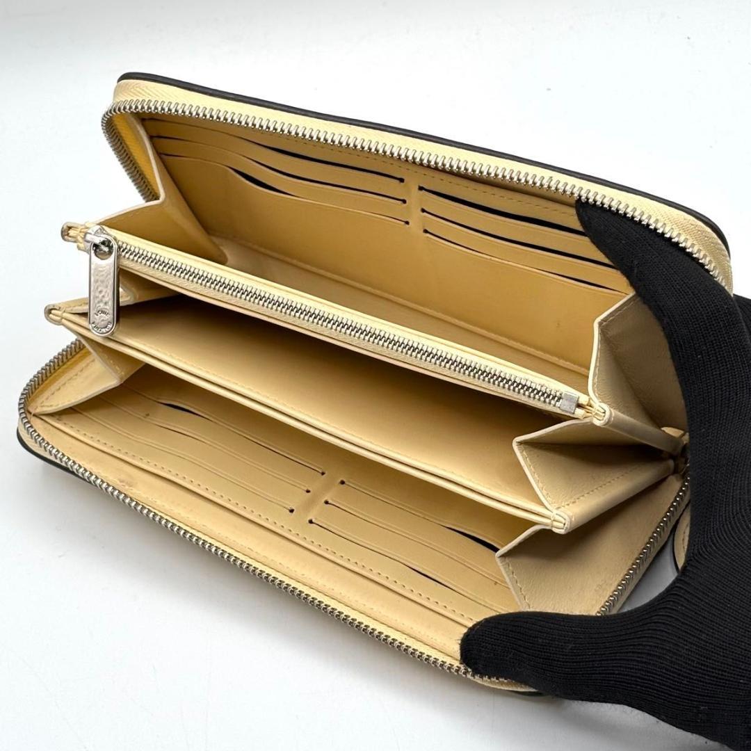定価16万 極美品 ルイヴィトン 長財布 マヒナ ジッピーウォレット イエロー