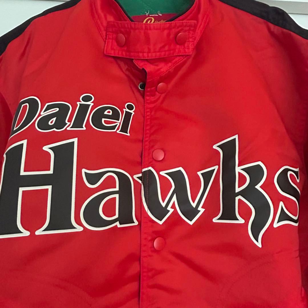 【美品】Daiei Hawks ダイエイホークス　ジャケット レッド L
