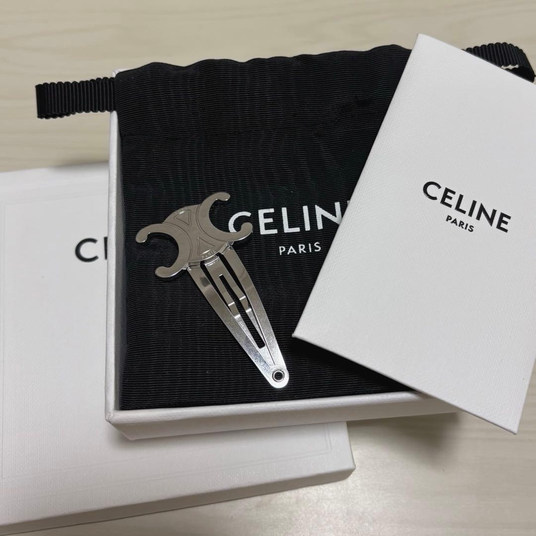 CELINE シルバー ヘアピン