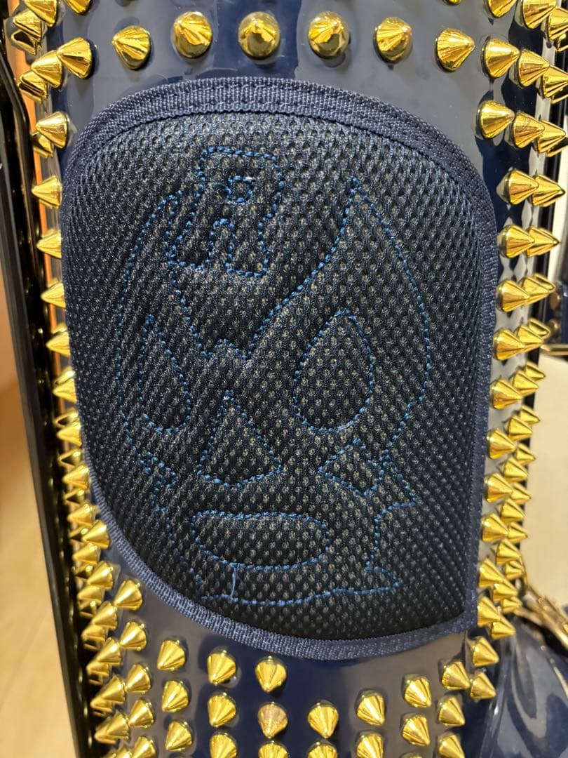 RUSSELUNO スタッズ付きキャディバッグ ネイビー