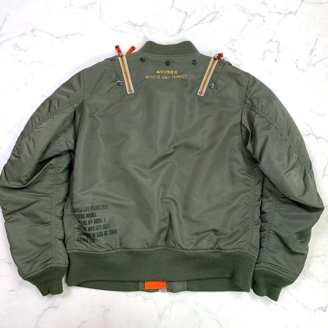 希少☆AVIREX REMODEL MA-1 フライトジャケット L E014