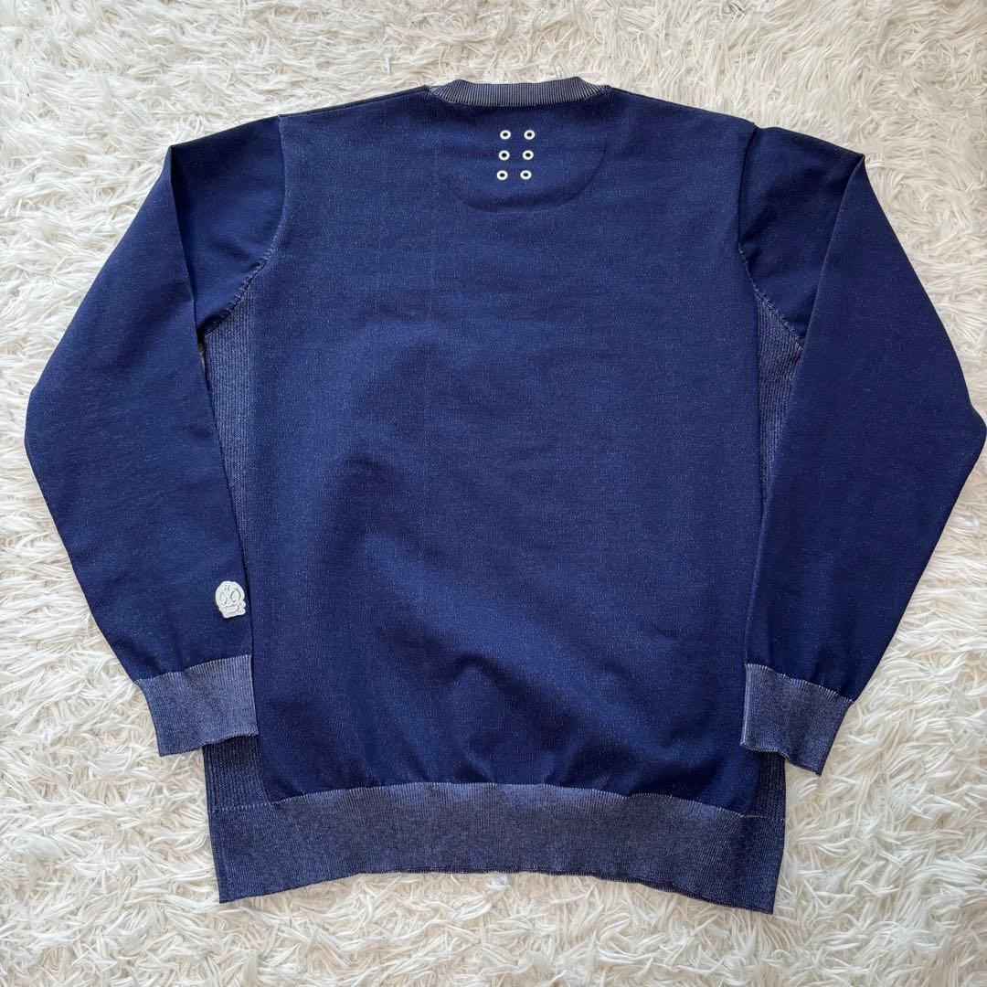 ラッセルノ ゴルフ ニット セーター デニム ビッグロゴ ゴルフウェア