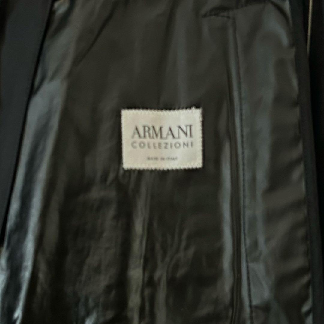 アルマーニコレツォーニ 中綿ライナー付 ステンカラーコート 50 XL相当
