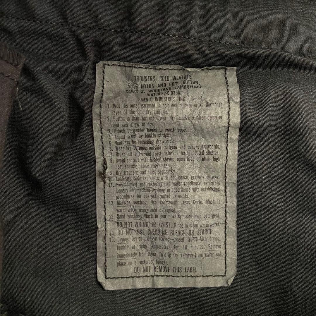 M65 WAIPER カーゴパンツ ウッドランドカモ 黒染め ブラック M-R