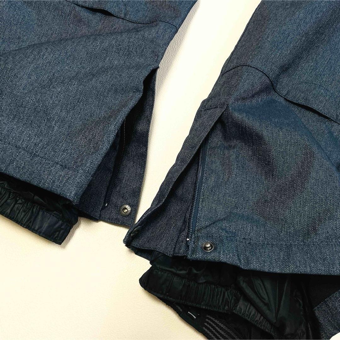6701【美品】バートン　パンツ　メンズ　デニム風　ベルト付き　スノボウェア