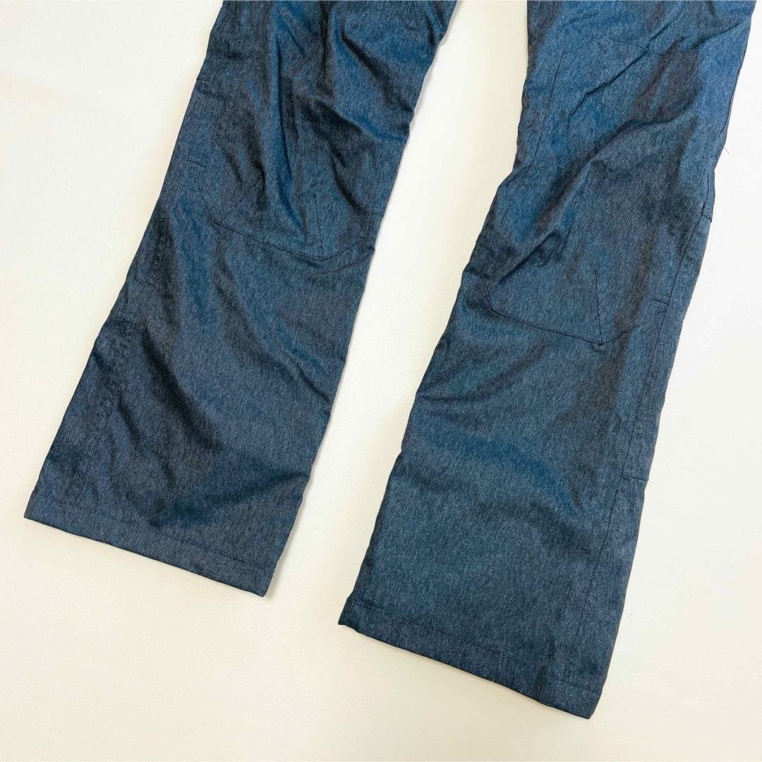 6701【美品】バートン　パンツ　メンズ　デニム風　ベルト付き　スノボウェア