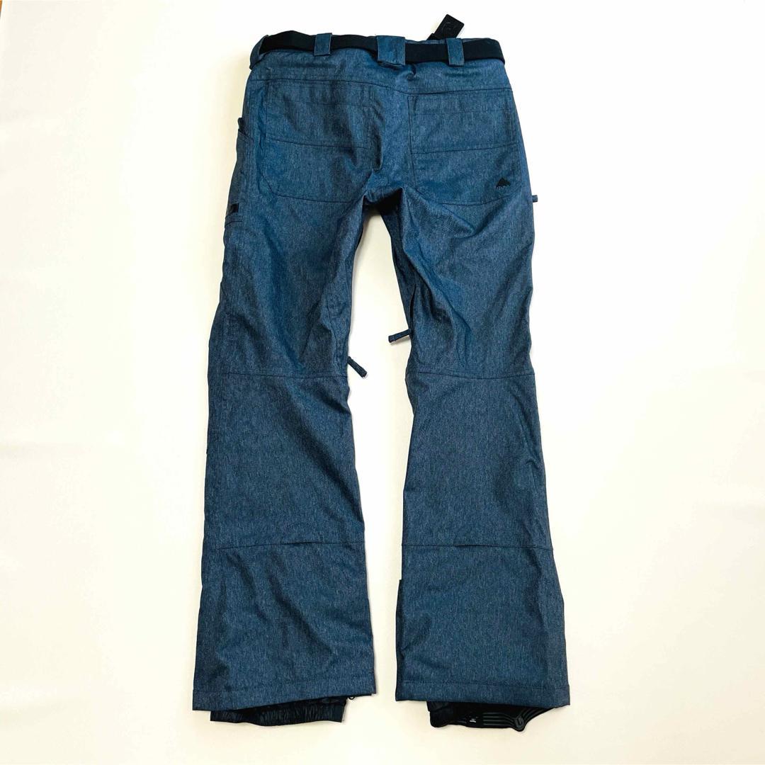 6701【美品】バートン　パンツ　メンズ　デニム風　ベルト付き　スノボウェア