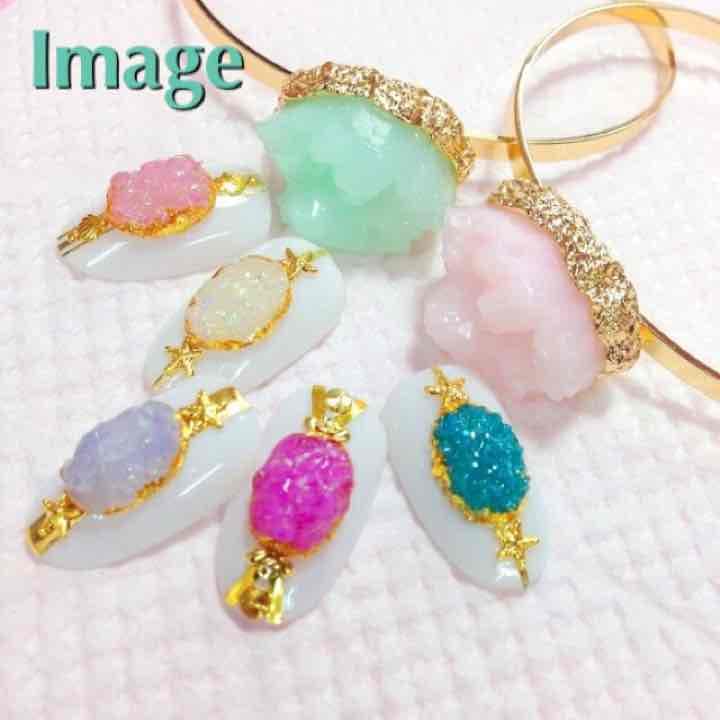 ①シェルさざれ イエロー 染色