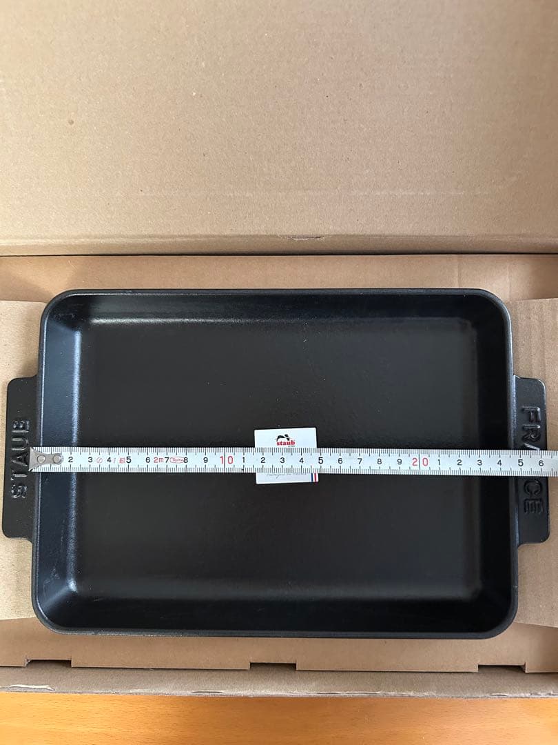 【新品】正規品ストウブstaub レクタンギュラーグリルパン 28cmx18cm