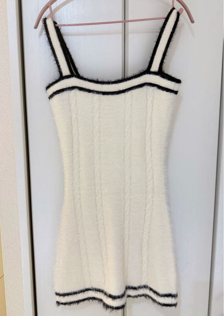 【ss】EATME バイカラーアンサンブルニットワンピース