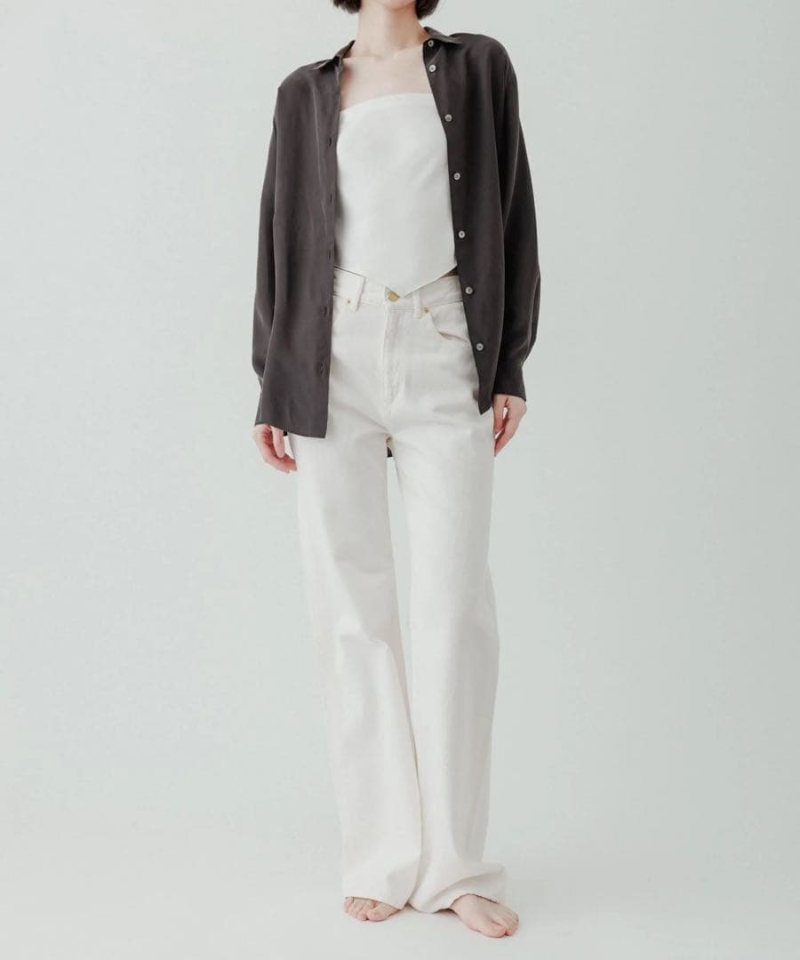 美品【yo BIOTOP】satin bare 0サイズ