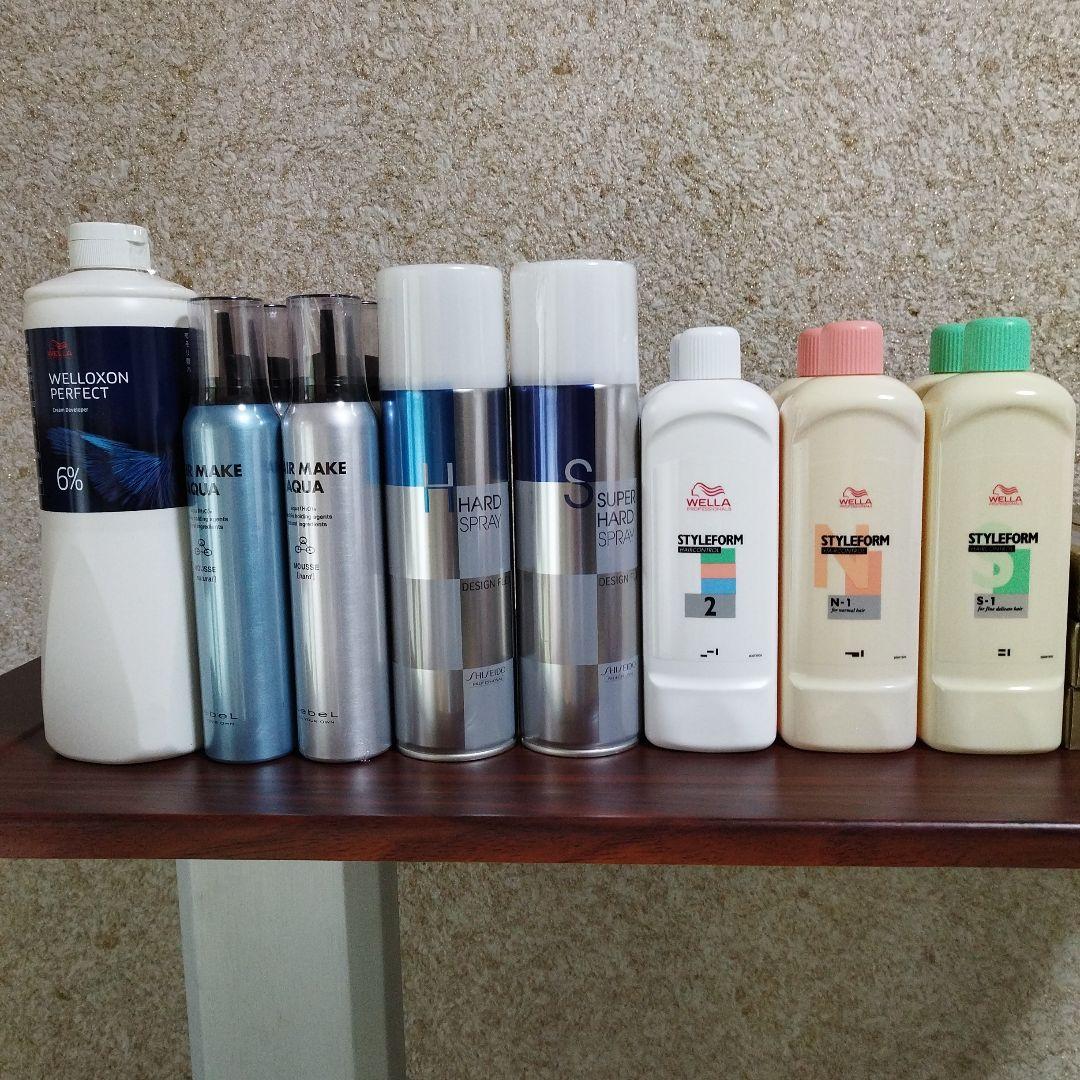 パーマ剤、カラー剤、セットスプレー ムース、カラー2剤