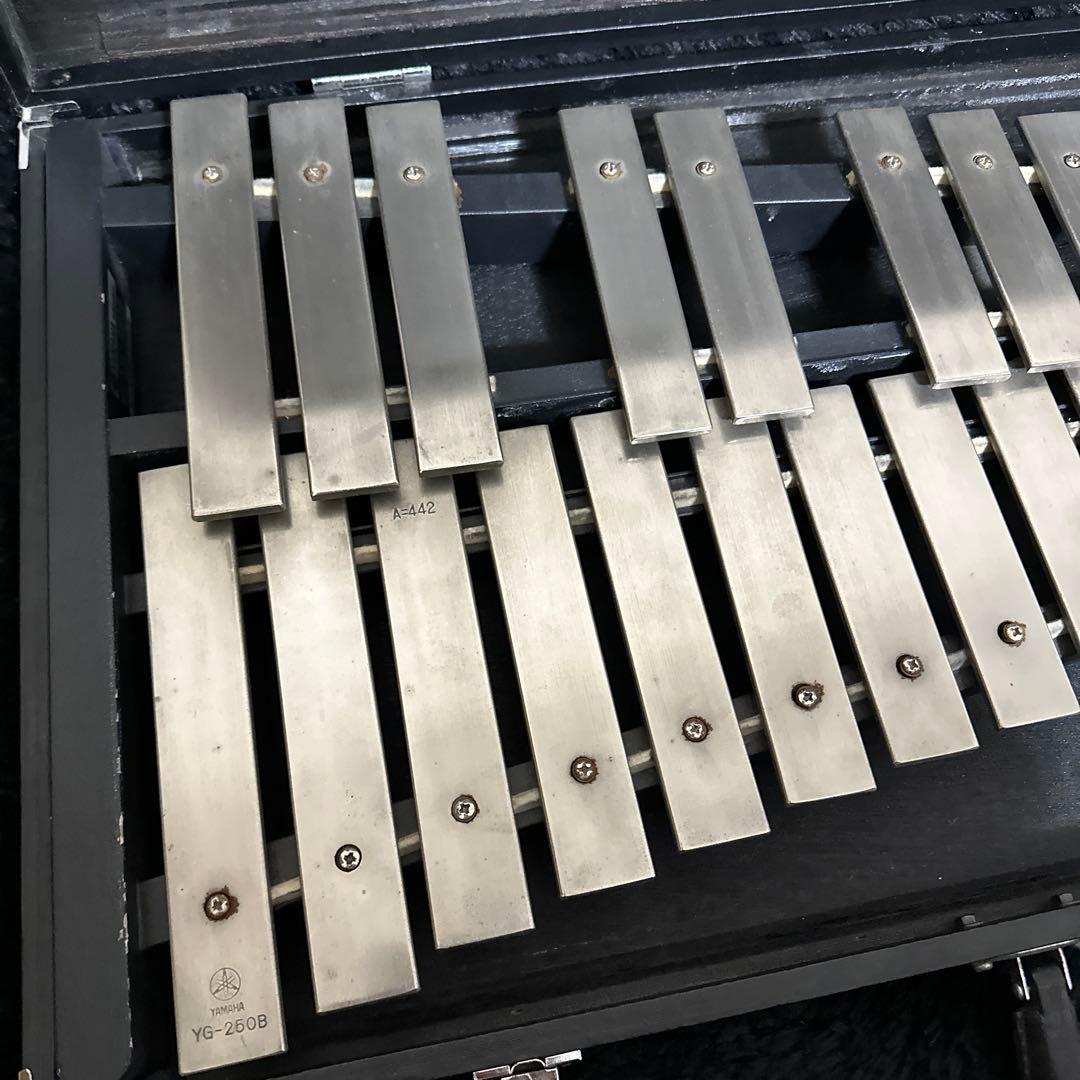 YAMAHA YG-250B グロッケンシュピール 鉄琴 ケース付属
