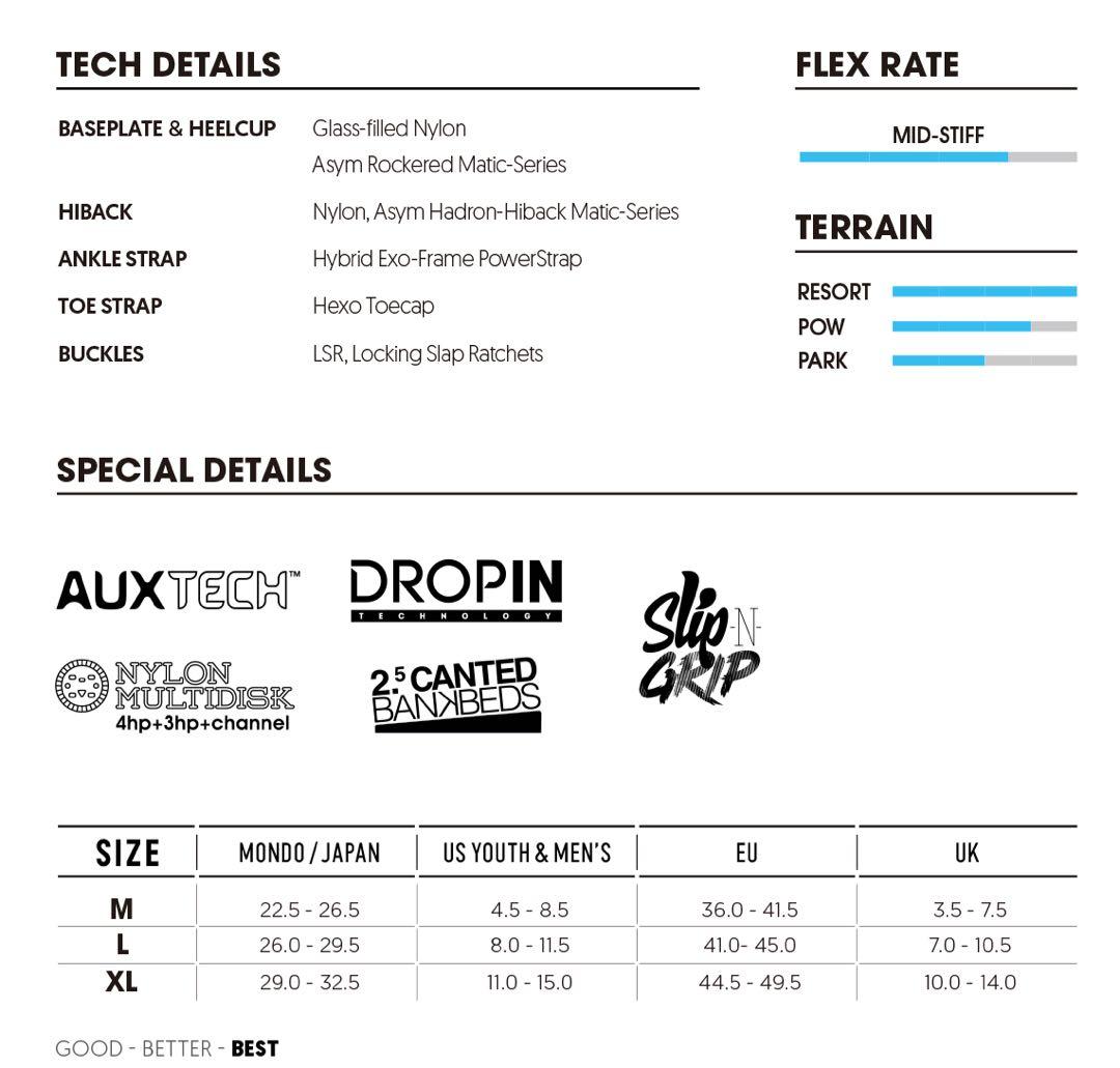 ブラック スノーボード ビンディング　Nidecker Supermatic L