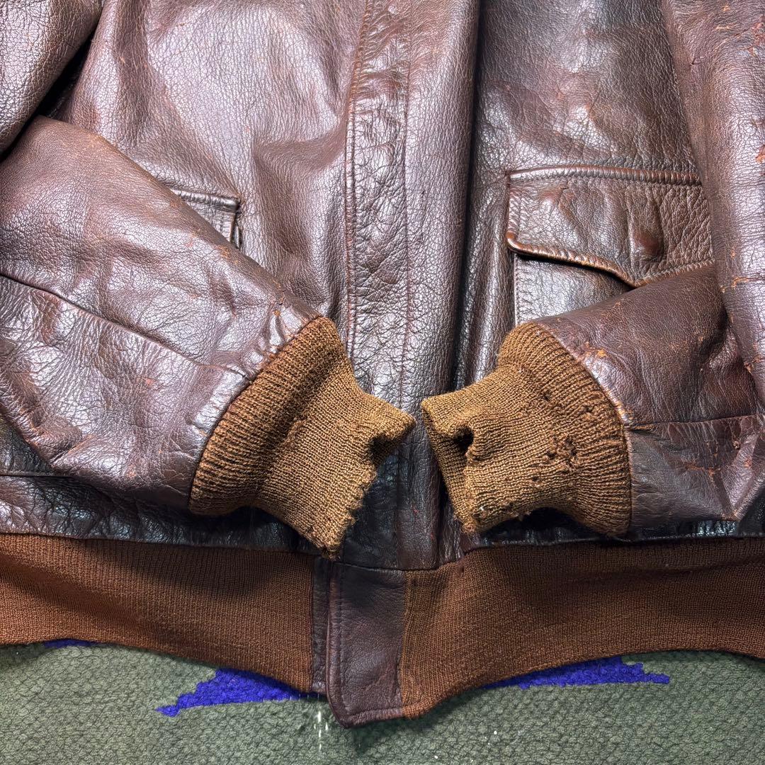 ジャケット・アウター 40s USARMY A-2 flight jacket hand paint