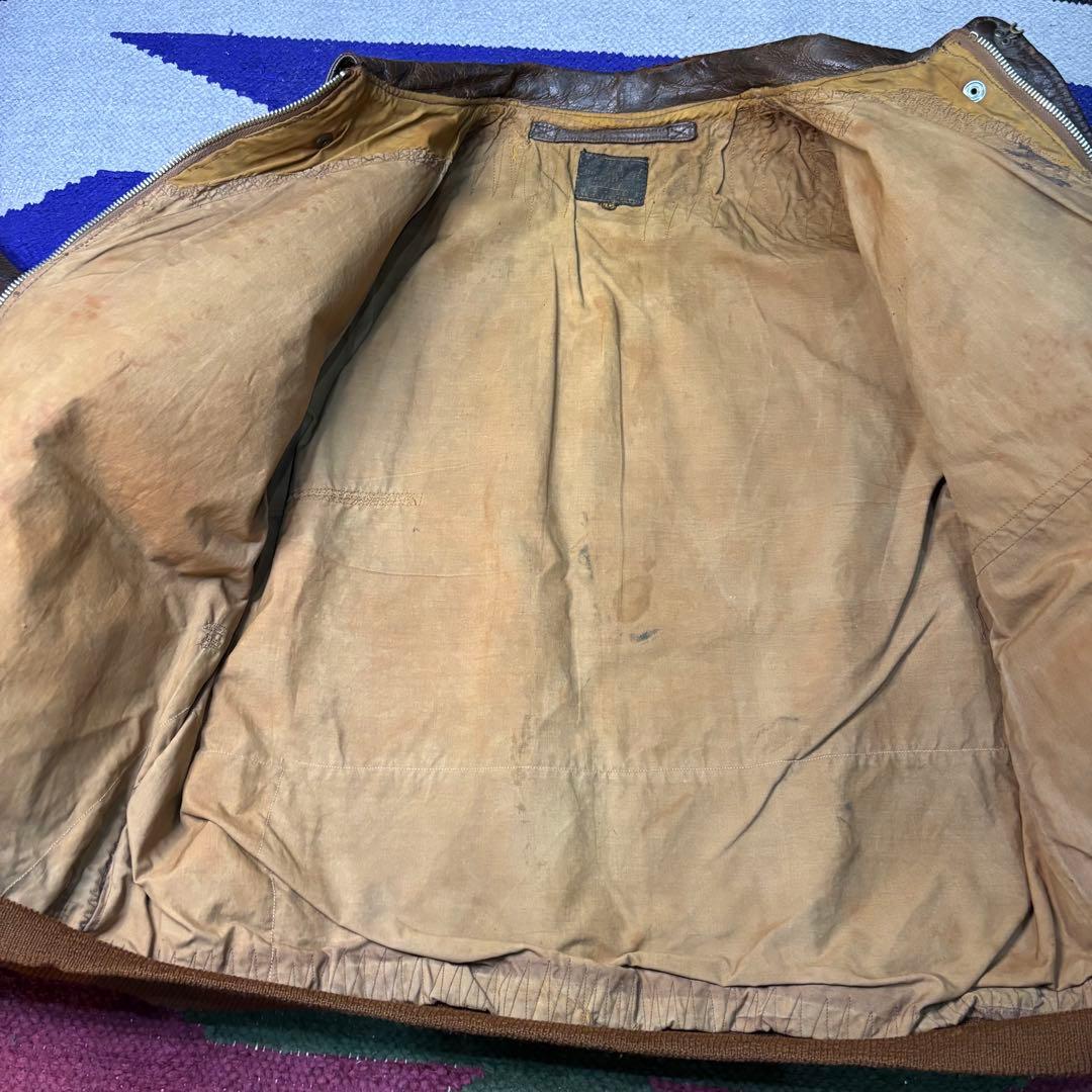 ジャケット・アウター 40s USARMY A-2 flight jacket hand paint