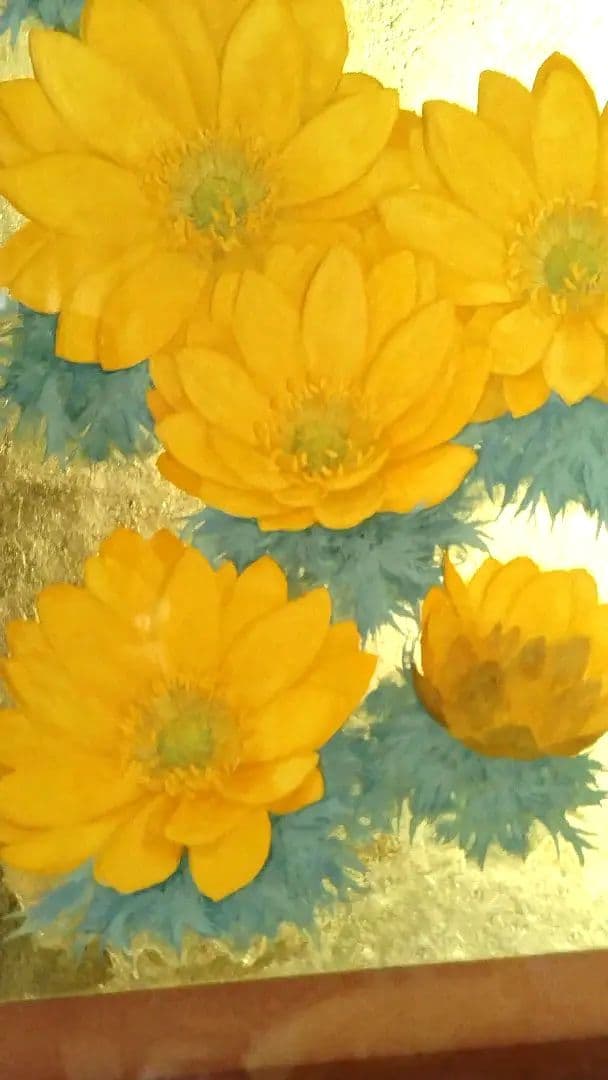 日本画「春待つ」 守みどり 4号F - メルカリ