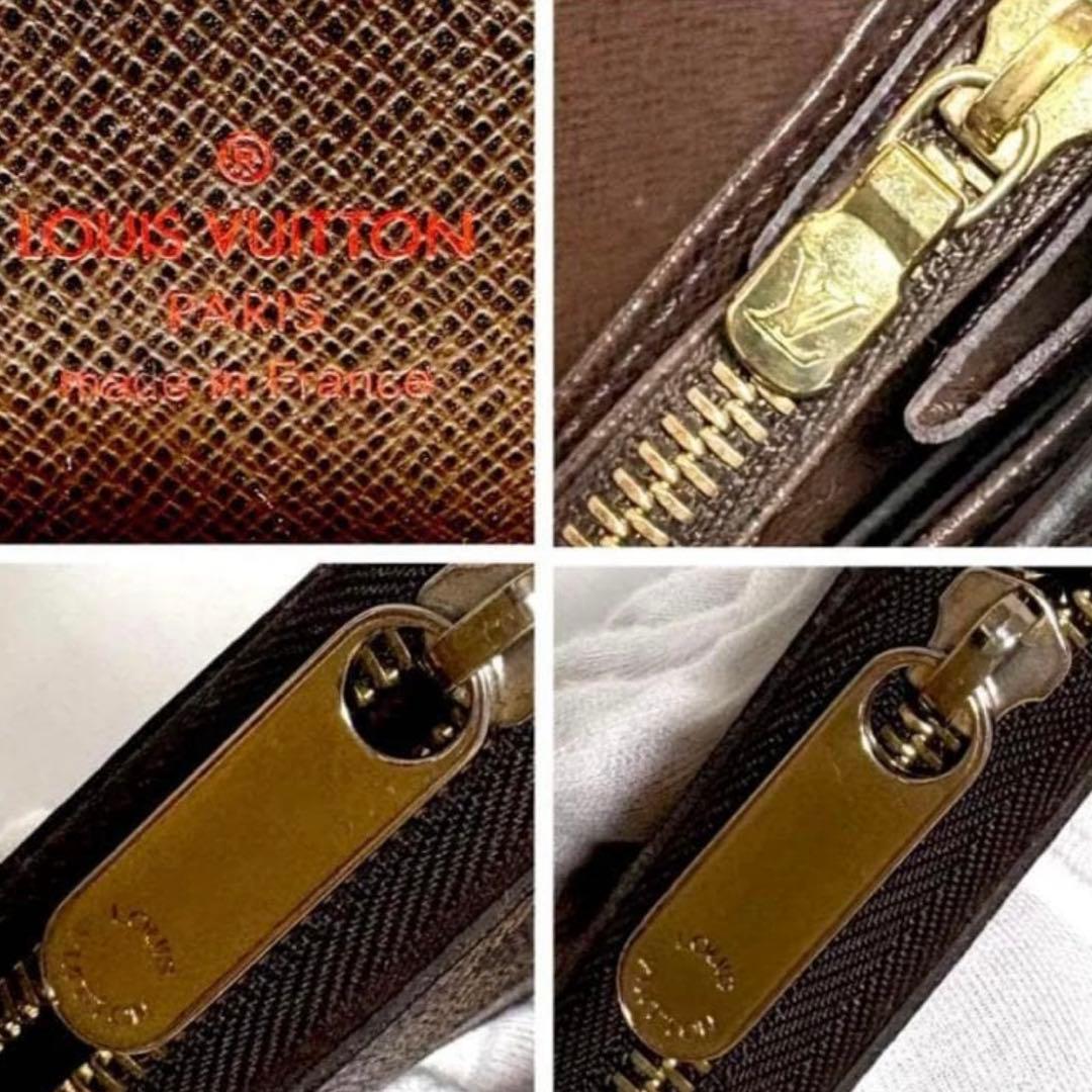 超美品 ルイヴィトン ダミエ オーガナイザー エベヌ　ジッピー　長財布　財布