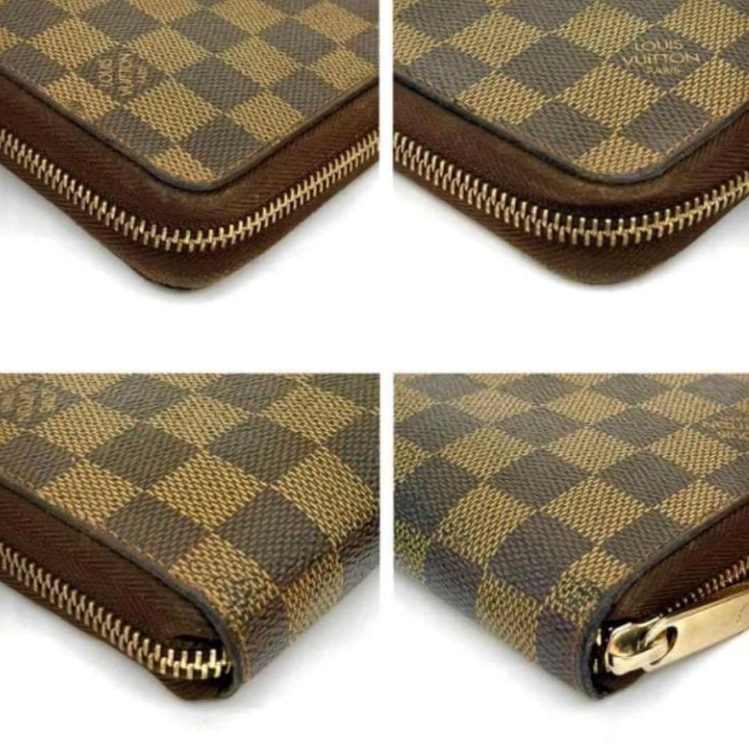 超美品 ルイヴィトン ダミエ オーガナイザー エベヌ　ジッピー　長財布　財布