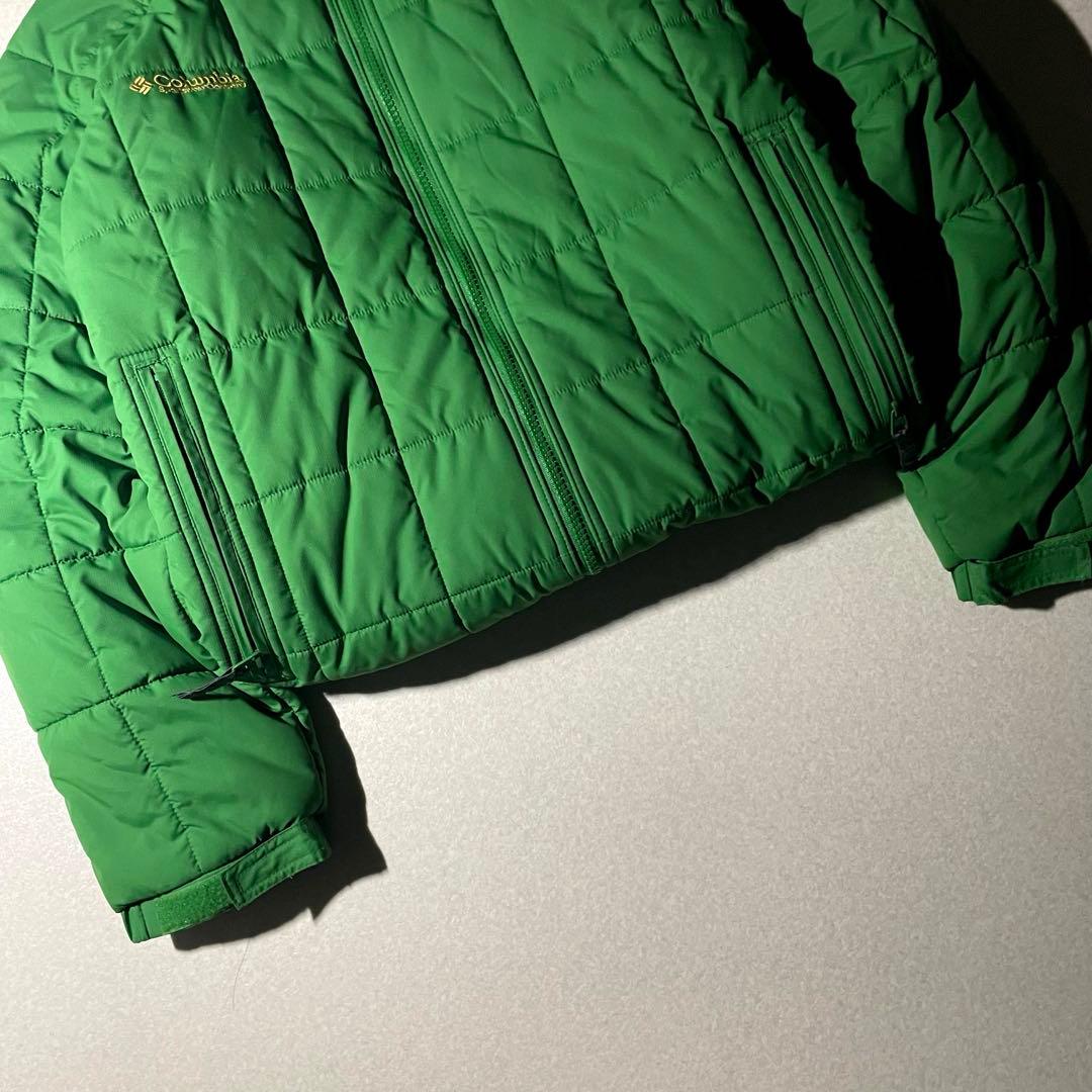 f*a様 コロンビア hooded puffer jacket グリーン　イエロ