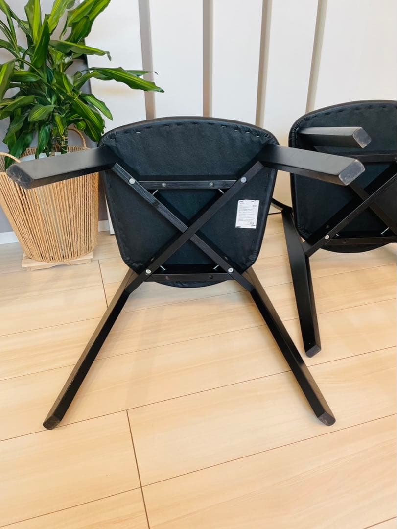 IKEA(イケア) ダイニングチェア2脚セット HANSOLA