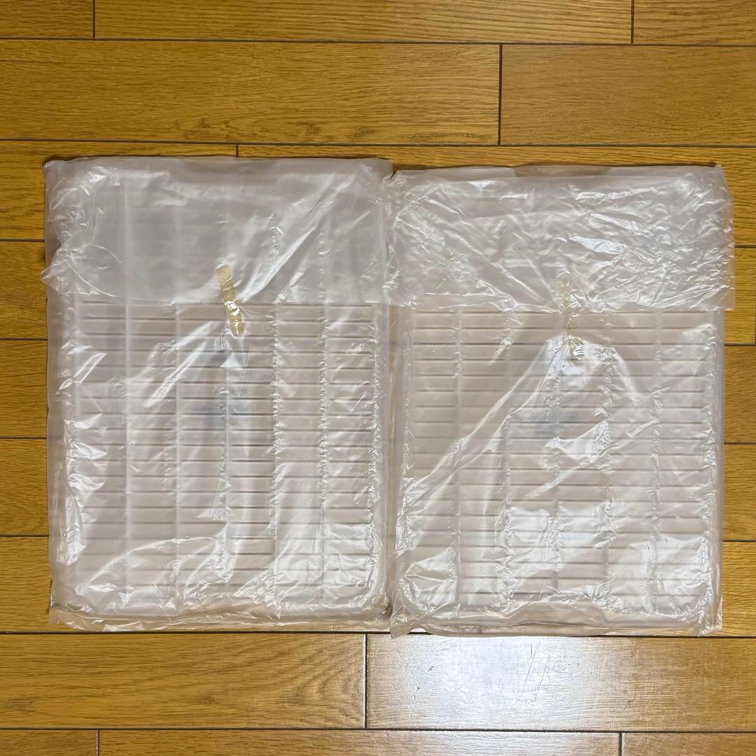 【新品すのこ付】タッパーウェア　MMダブル　2点セット　特大　希少