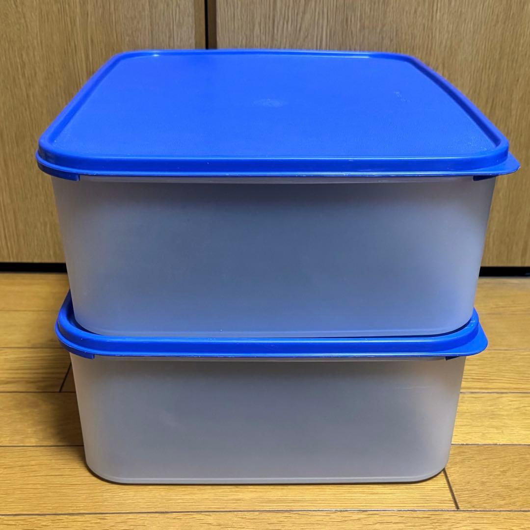 【新品すのこ付】タッパーウェア　MMダブル　2点セット　特大　希少