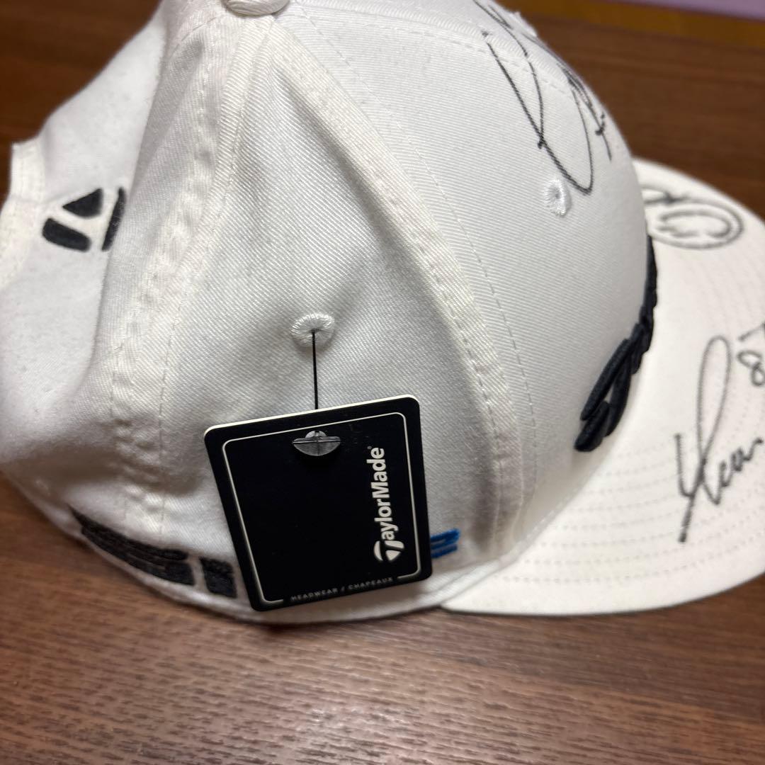 脇元華　山路晶　永峰咲希　サイン入りキャップ