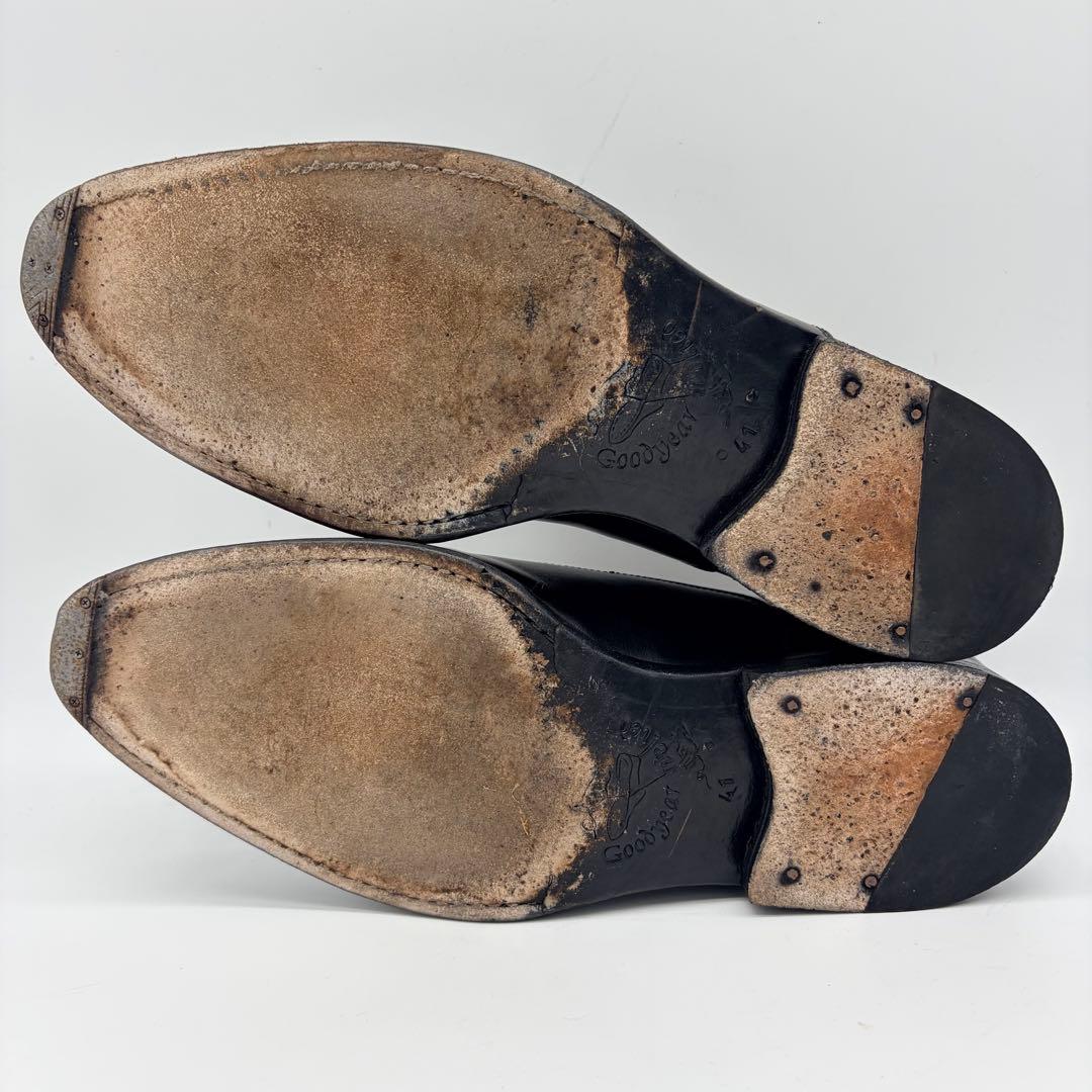 ジャランスリウァヤ ストレートチップ 26.5cm ブラック 内羽根 革靴