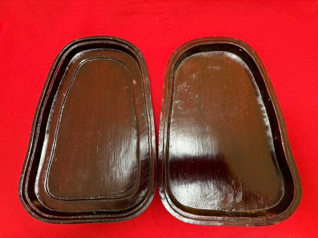 未使用 ★☆ 硯 端溪硯 箱付 雲龍鳳硯 端渓 彫硯 書道 書道具 中国