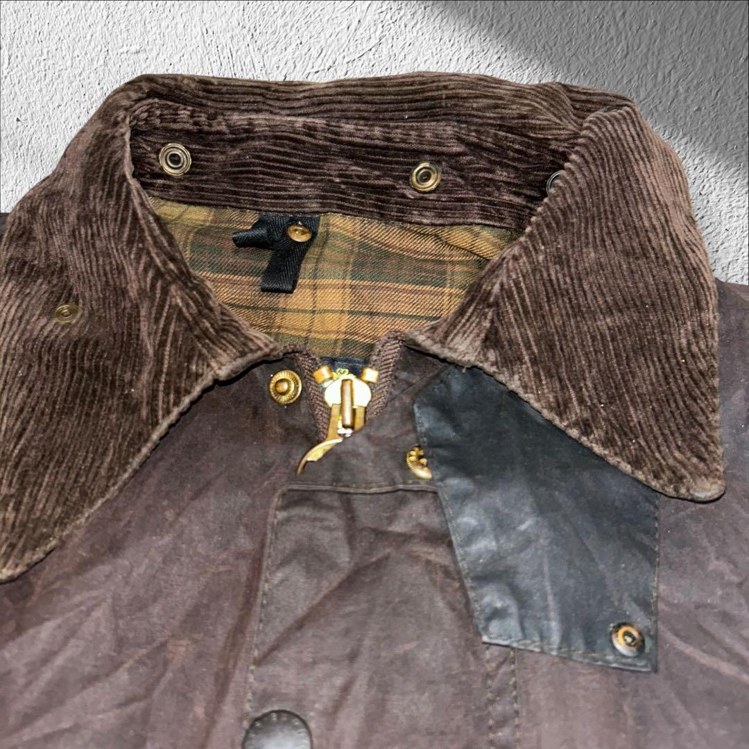 [激シブ]BARBOUR90sオイルドジャケットBEAUFORT 英国製チンスト
