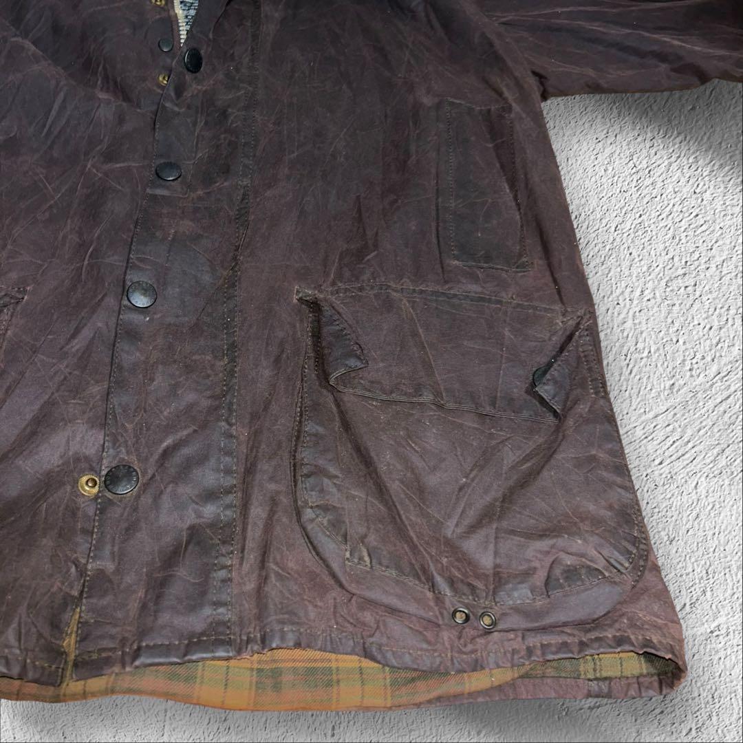 [激シブ]BARBOUR90sオイルドジャケットBEAUFORT 英国製チンスト