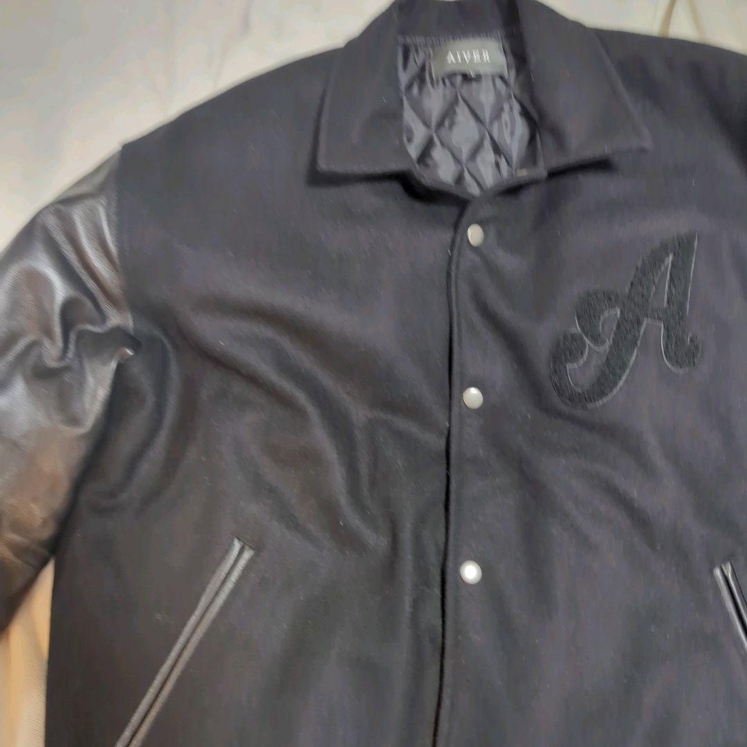 山田様！！AIVER 神スタジャン 風神雷神 キルティング ラムレザー 黒