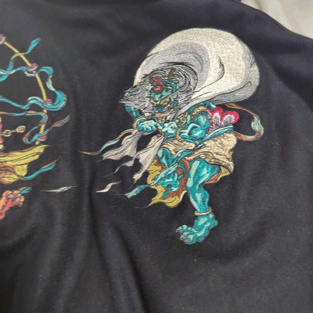 山田様！！AIVER 神スタジャン 風神雷神 キルティング ラムレザー 黒