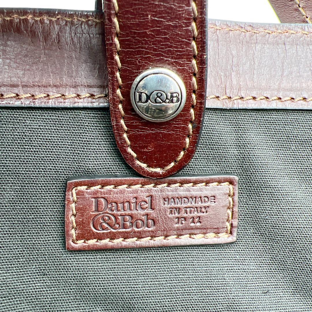 タグ付き 極美品 ダニエル&ボブ　2WAYバッグ　ナイロン　レザー　f387