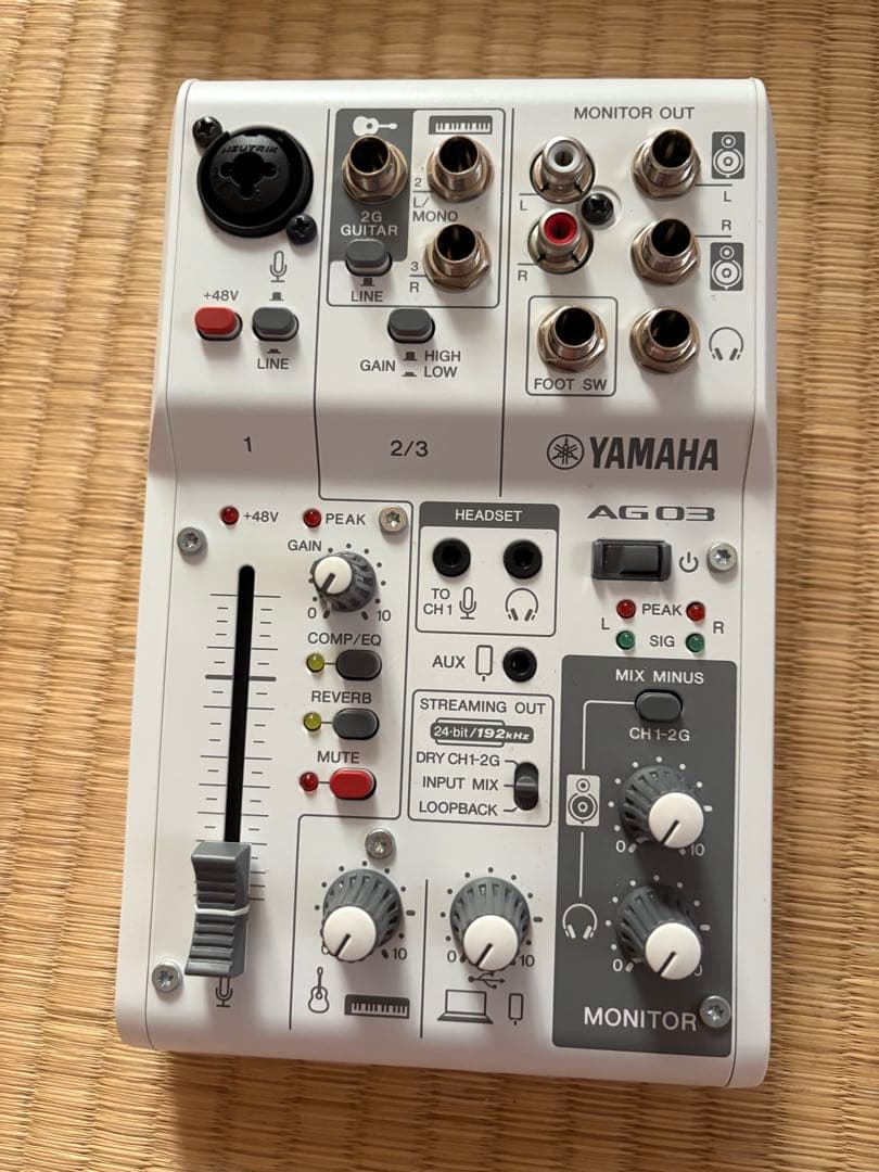 YAMAHA AG03 MK2 ライブストリーミングミキサー