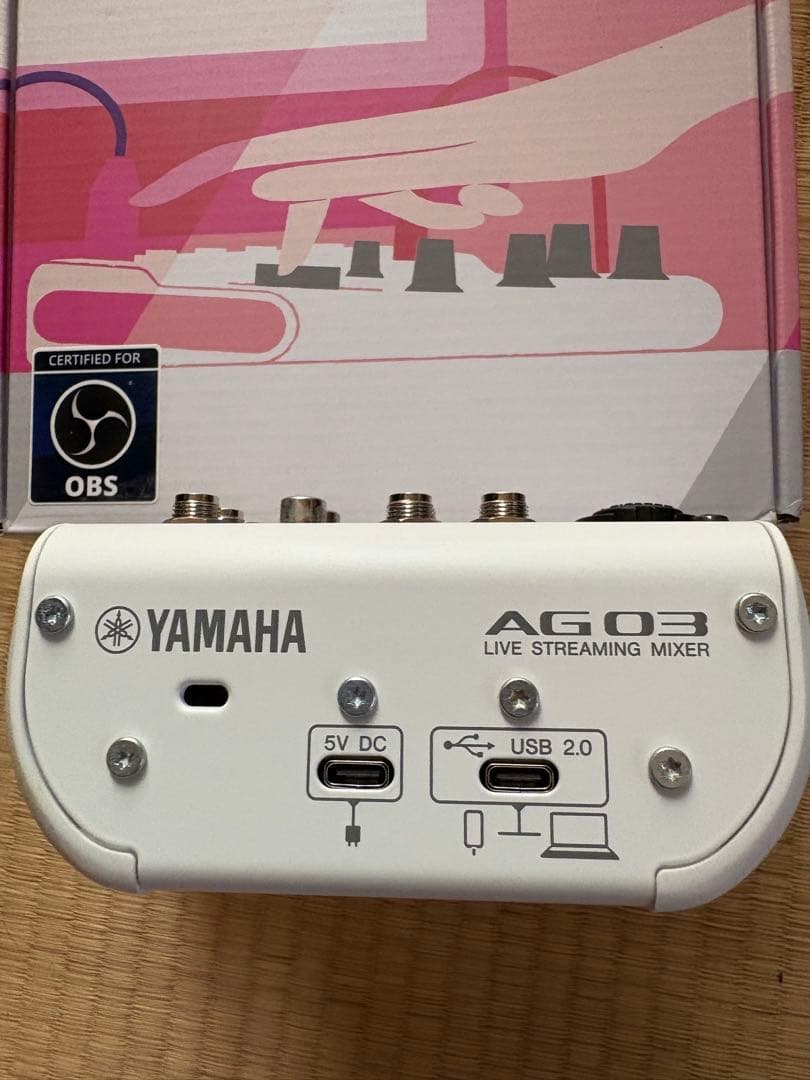 YAMAHA AG03 MK2 ライブストリーミングミキサー